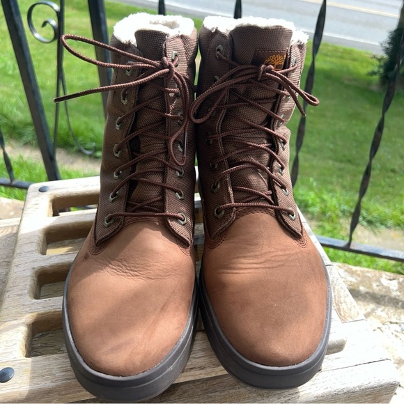 Timberland Mens Size 10 Davis Square Roll Top Mid Brown Chukka Boots #A2K9R main image 11